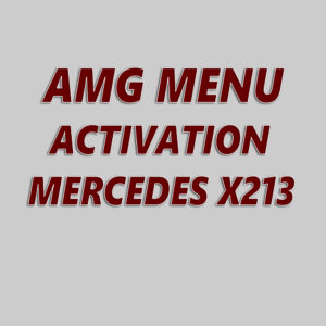 Activation AMG Menu Mercedes W213